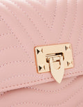 Huer Fersa Quilted Flap Sling Bag