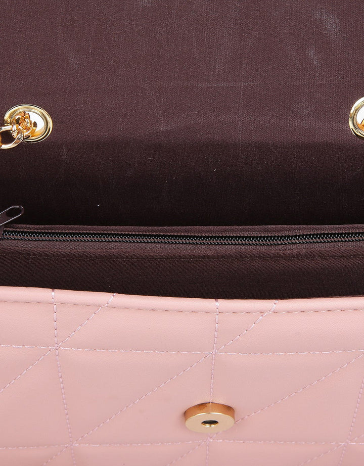 Huer Celga Quilted Flap Sling Bag
