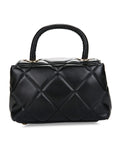 Huer Cayan Quilted Flap Satchel Bag
