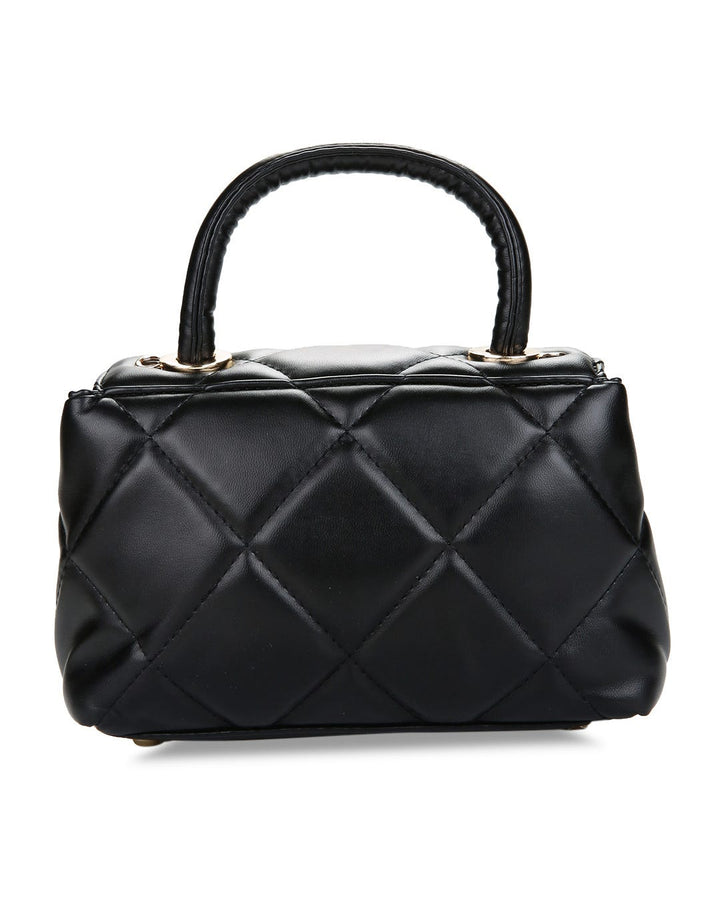 Huer Cayan Quilted Flap Satchel Bag
