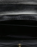 Huer Cayan Quilted Flap Satchel Bag