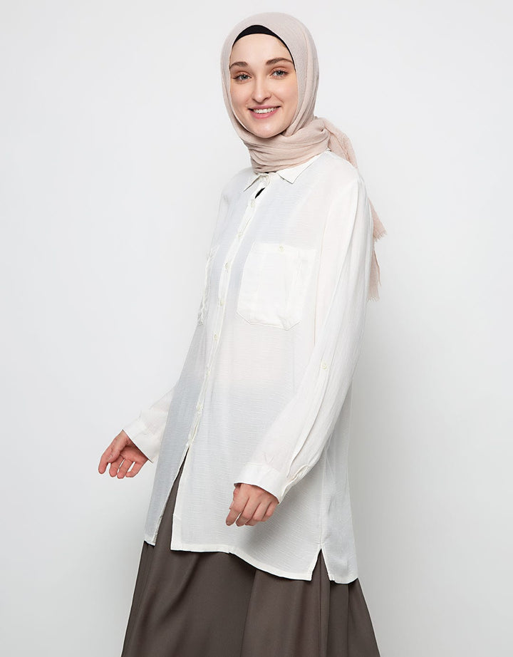 S LS LINEN SLUB TOP