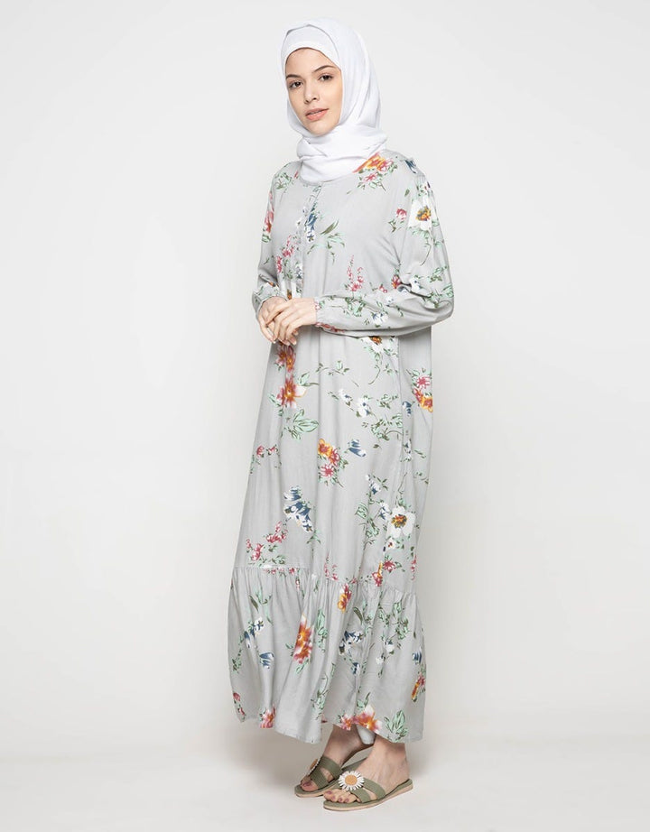 LS MAXI DRESS PALE