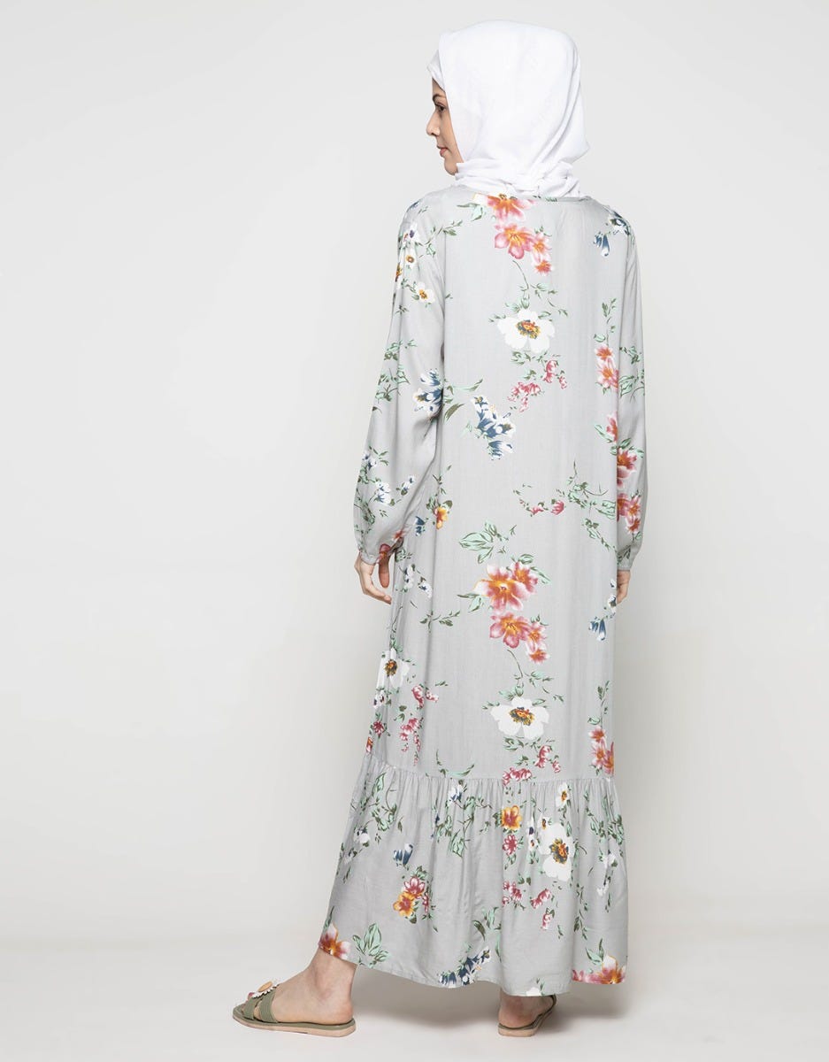 LS MAXI DRESS PALE
