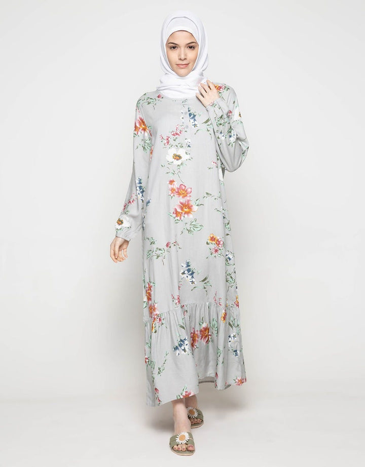 LS MAXI DRESS PALE