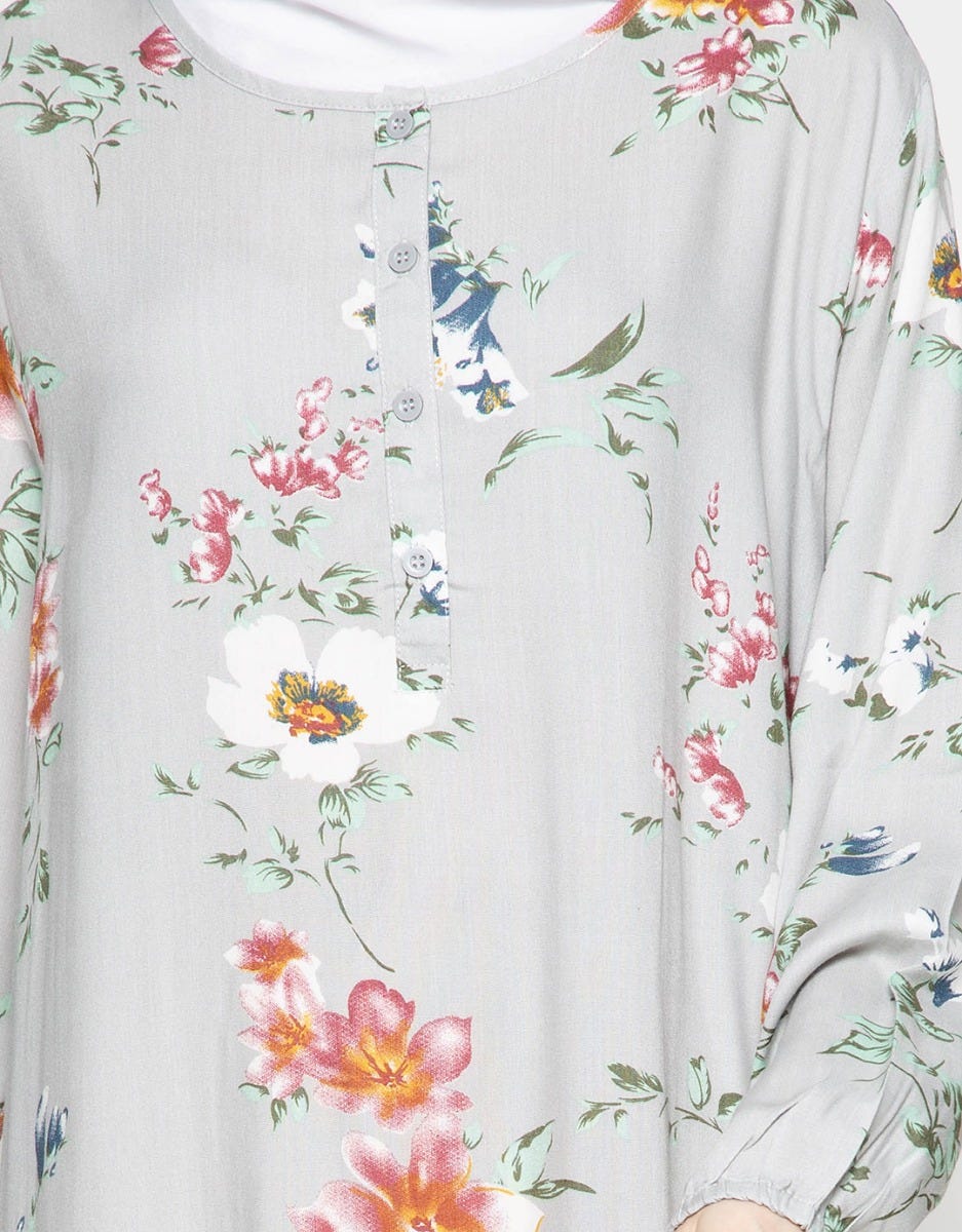 LS MAXI DRESS PALE