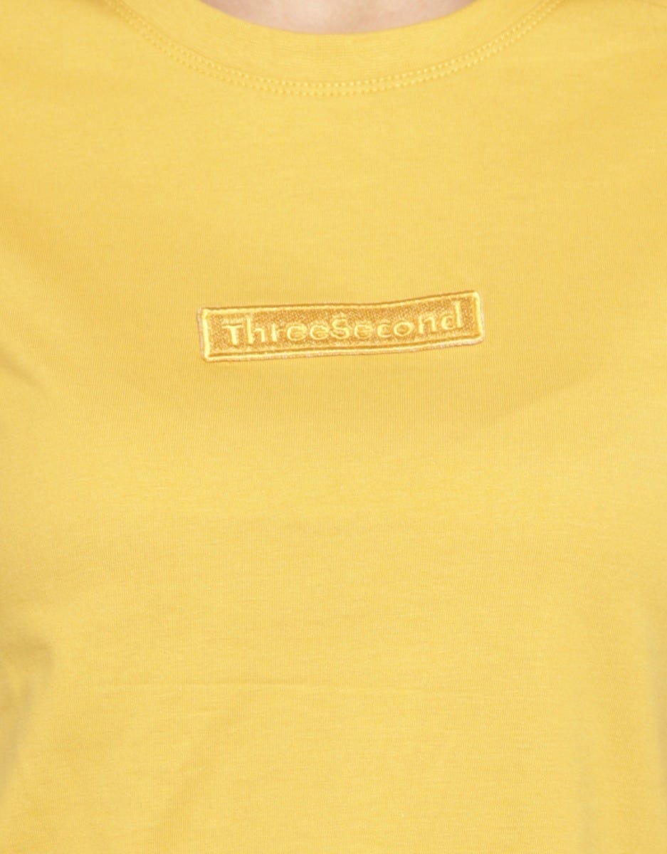 3SECOND T-shirt Detail Patch Brand
