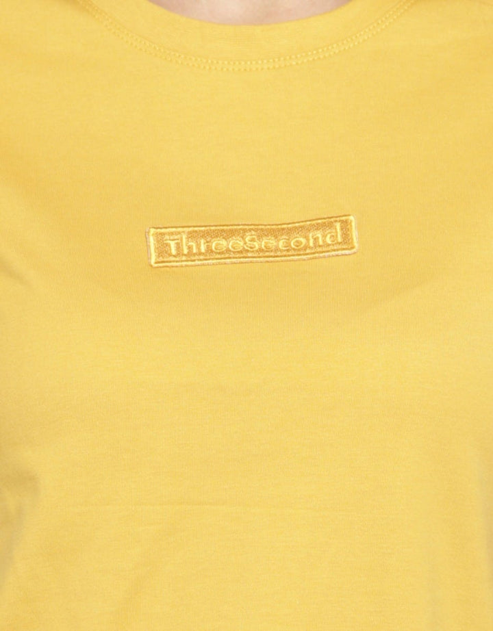 3SECOND T-shirt Detail Patch Brand