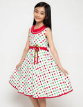 Donita Polkadot Dress Anak