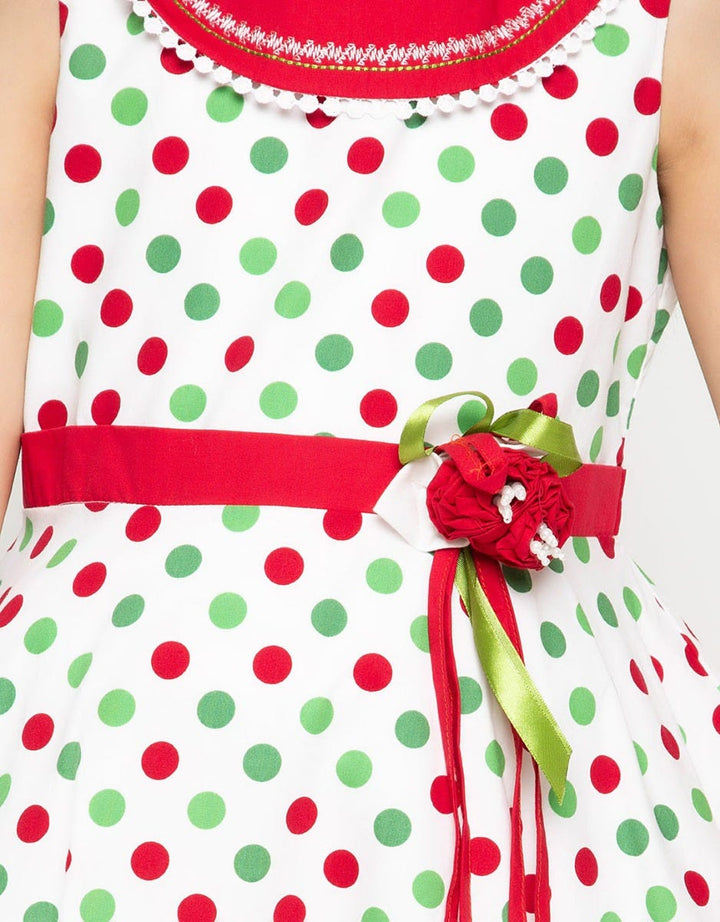 Donita Polkadot Dress Anak