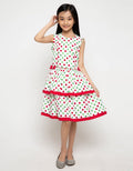 Donita Polkadot Layer Dress Anak