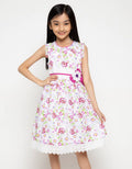 Donita Flower Ribbon Dress Anak