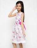 Donita Flower Ribbon Dress Anak