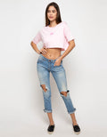 Third Day Co Crop Top Logo Light LTD31