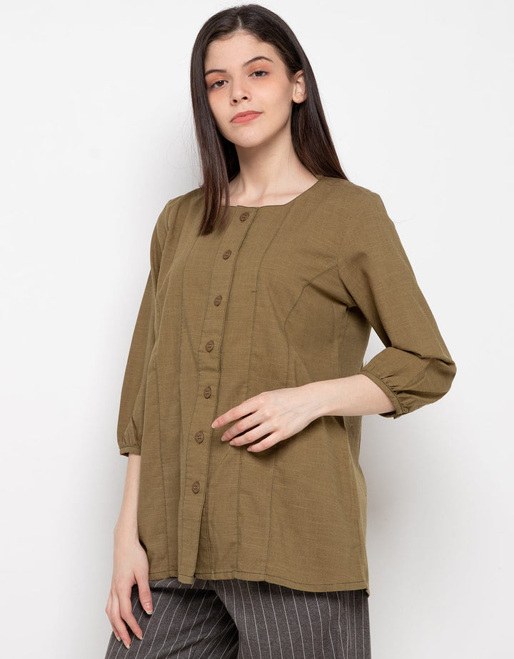 Simplicity Big Button Blouse 32Ee2Ol0L1908