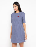 Minimal Bang Stripe Dress