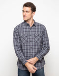 Triple Kemeja Flanel Lengan Panjang Slim Fit (Ls 439 Dgr)