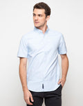 Triple Slim Fit Short Sleeve Shirt (Ss 432 Nvy)