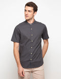 Triple Kemeja Lengan Pendek Slim Fit (Ss Mc 414 Dgr)
