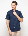 Triple Kemeja Lengan Pendek Slim Fit (Ss Mc 414 Dgr)