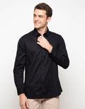 Triple Slim Fit Long Sleeve Shirt (Ls 412 Blk)