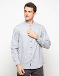 Triple Kemeja Lengan Panjang Slim Fit (Ls Mc 408 Gry)