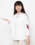 Cardinal Kids Girl Embroidery Flower Blouse