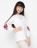 Cardinal Kids Girl Embroidery Flower Blouse