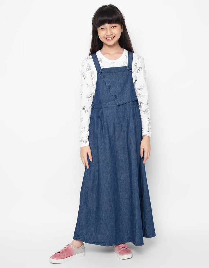Cardinal Kids Girl Triple Button Overall