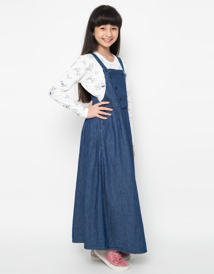 Cardinal Kids Girl Triple Button Overall