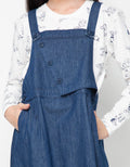 Cardinal Kids Girl Triple Button Overall