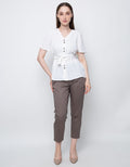 SS BLOUSE TOP WOVEN