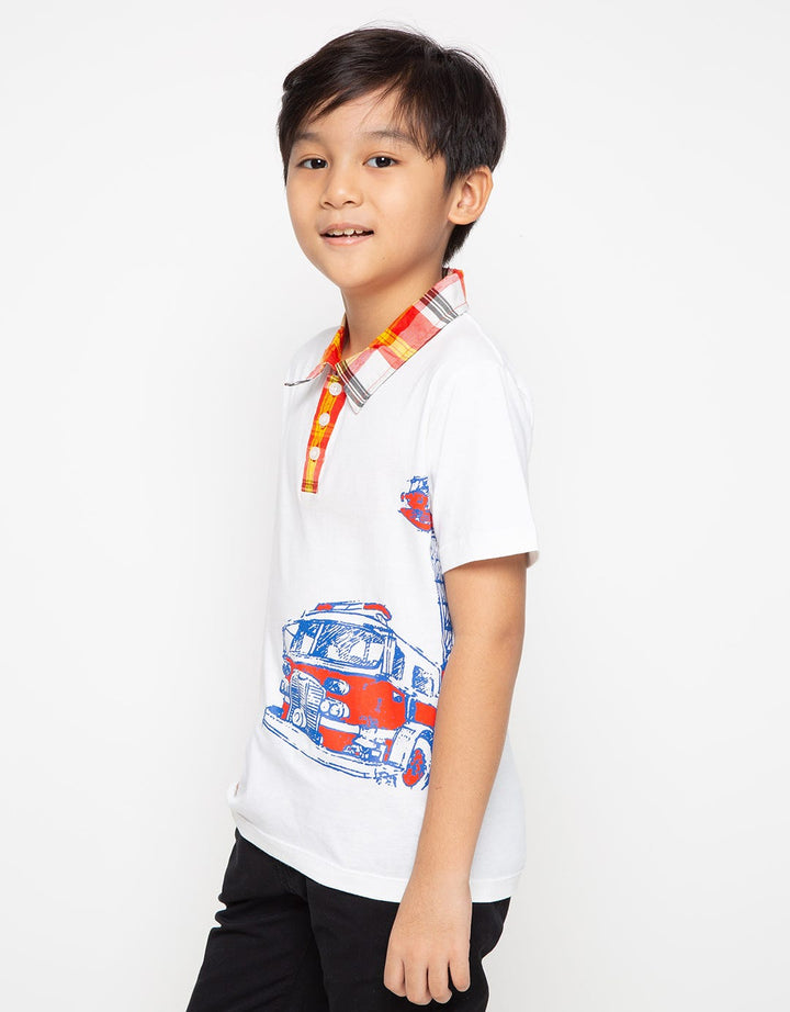Appleberry Boys Square Collar Top