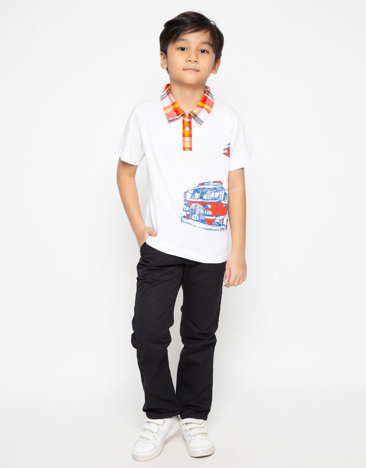 Appleberry Boys Square Collar Top