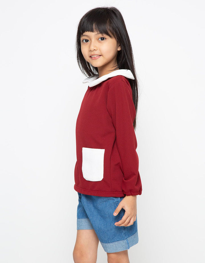 Appleberry Girls Pocket Top
