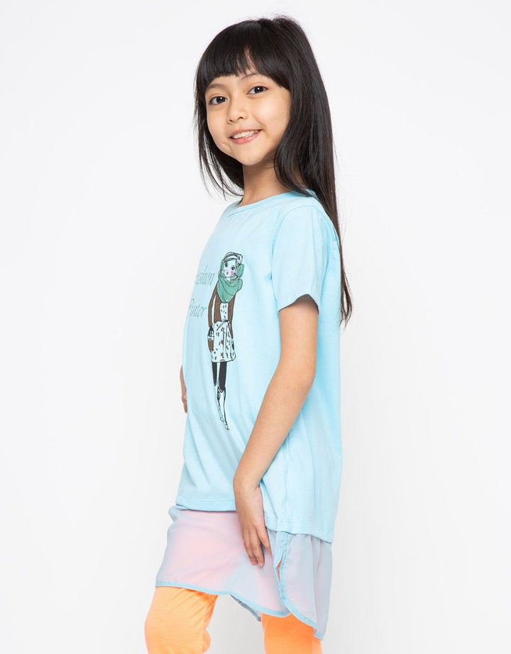 Appleberry Atasan Variasi sifon Anak Perempuan
