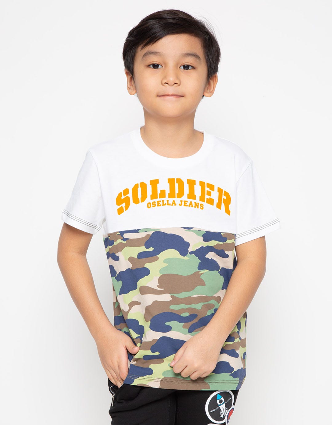 Osella Tshirt Lengan Pendek Army Soldier Anak Laki-Laki