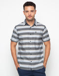 Walrus Stripes Shirt Walrus Studio Blue Gx20126K