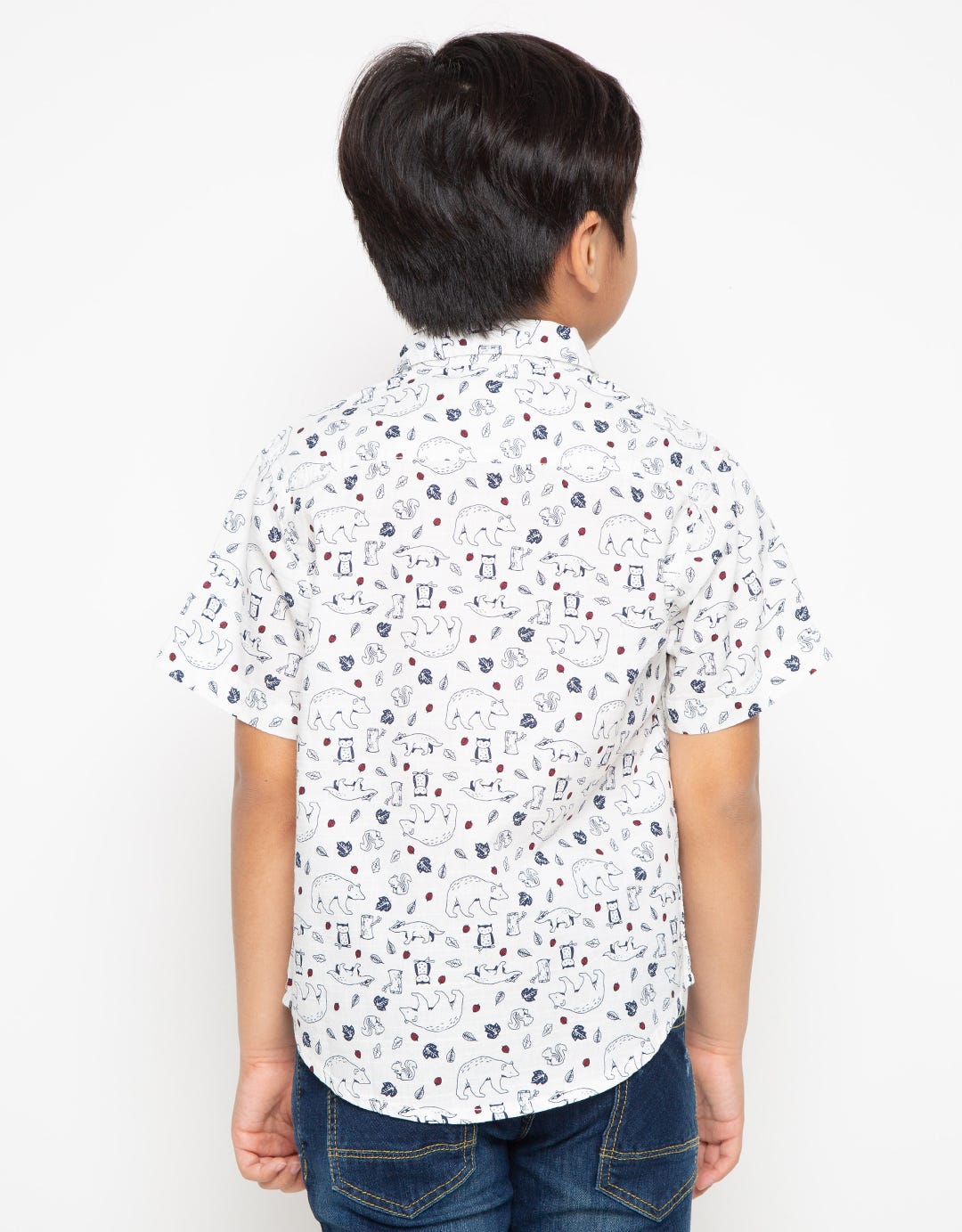 COOL BOY Kemeja Printing Owl