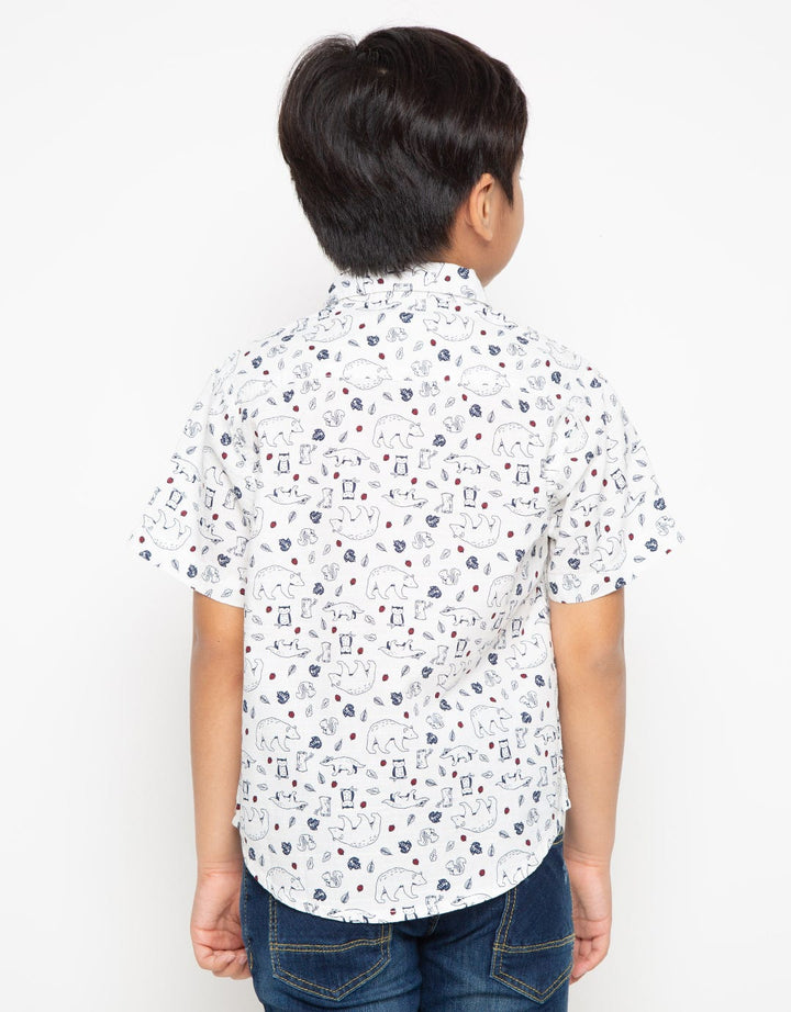 COOL BOY Kemeja Printing Owl