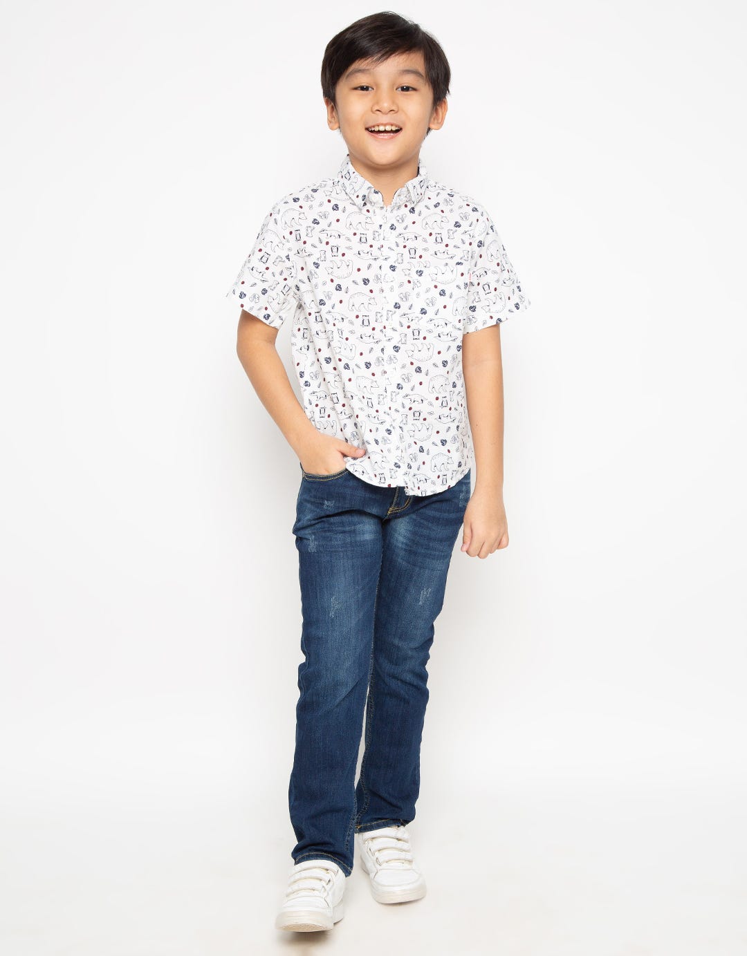 COOL BOY Kemeja Printing Owl