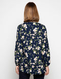 3H Printed Long Sleeve Blouse