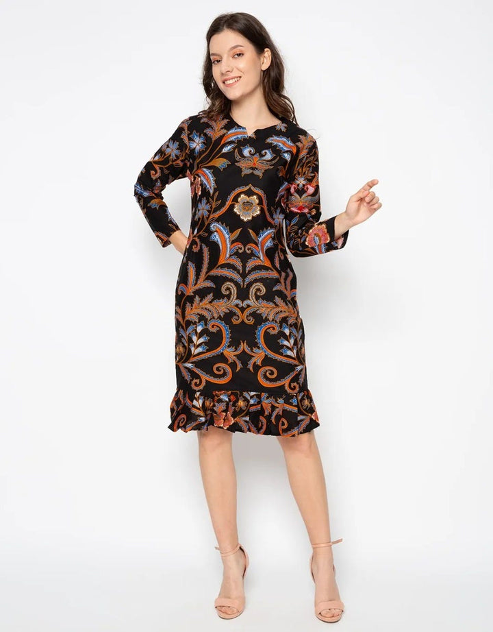 Bali Lestari Ruffle Blouse Katun Wanita