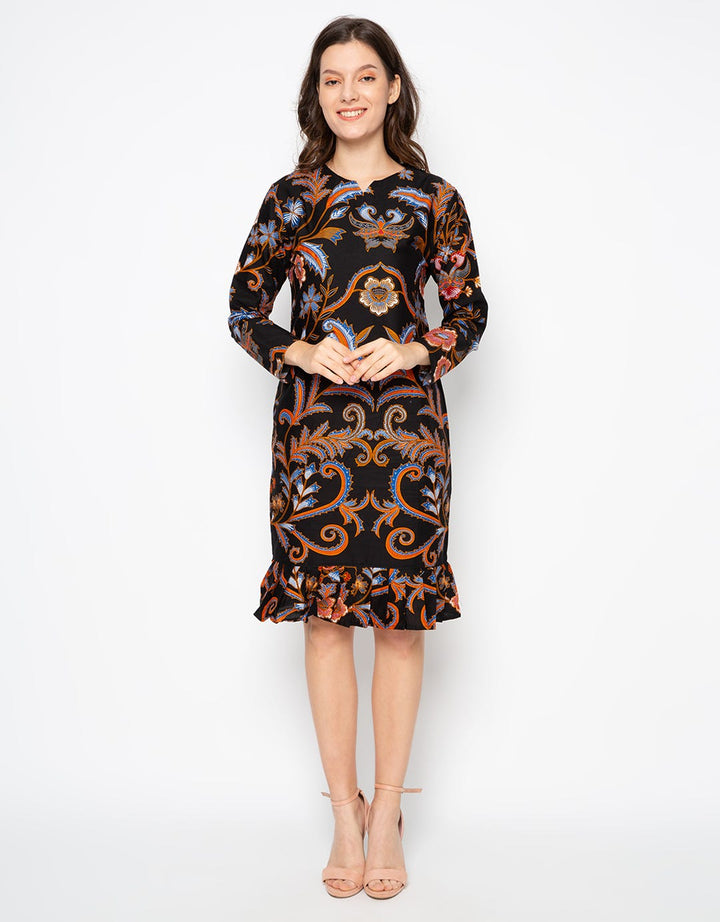 Bali Lestari Ruffle Blouse Katun Wanita