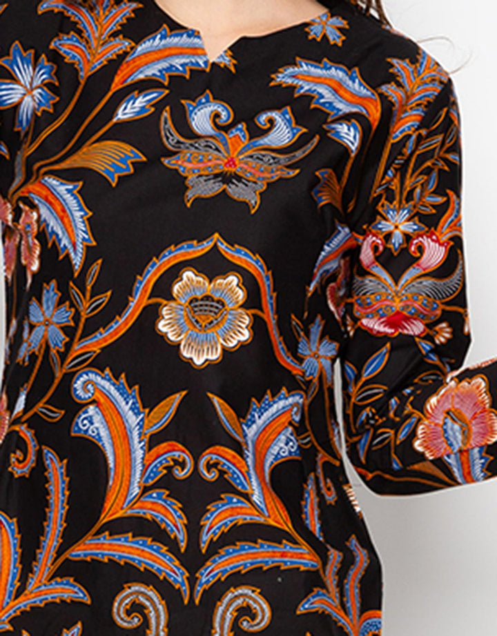 Bali Lestari Ruffle Blouse Katun Wanita