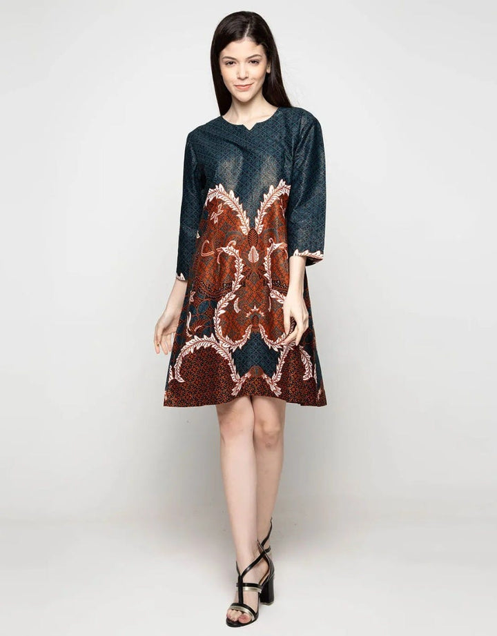 Bali Lestari Women's Full Print Cotton Foil Blouse