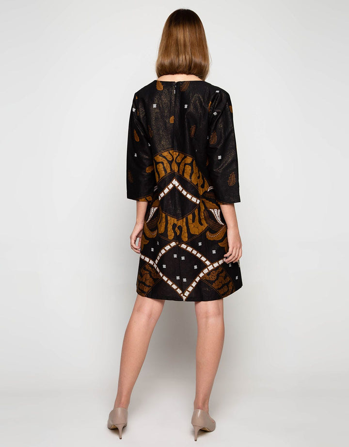 Bali Lestari Women's Full Print Cotton Foil Blouse