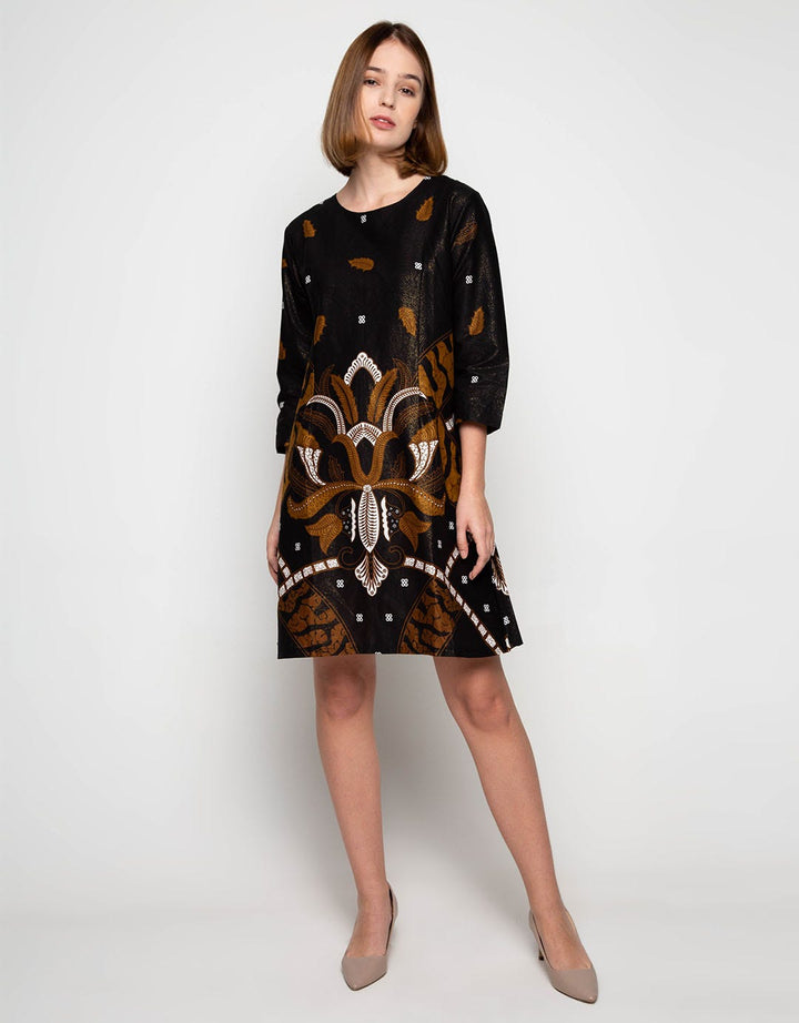 Bali Lestari Women's Full Print Cotton Foil Blouse