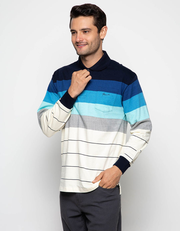 Hassenda Striped Chest Pocket T-Shirt