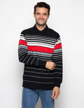 Hassenda Kaos Salur Pirnt Lengan Panjang